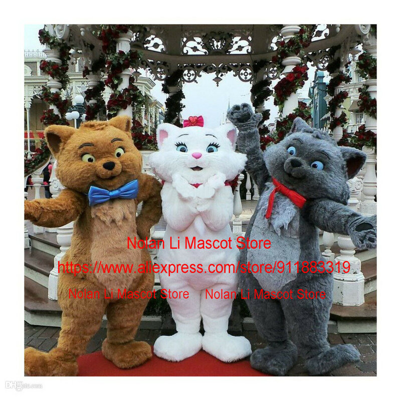 Nuovo adulto giallo gatto mascotte Costume gioco di ruolo partito Fancy Dress Cartoon Set gioco pubblicitario carnevale regalo di natale 072