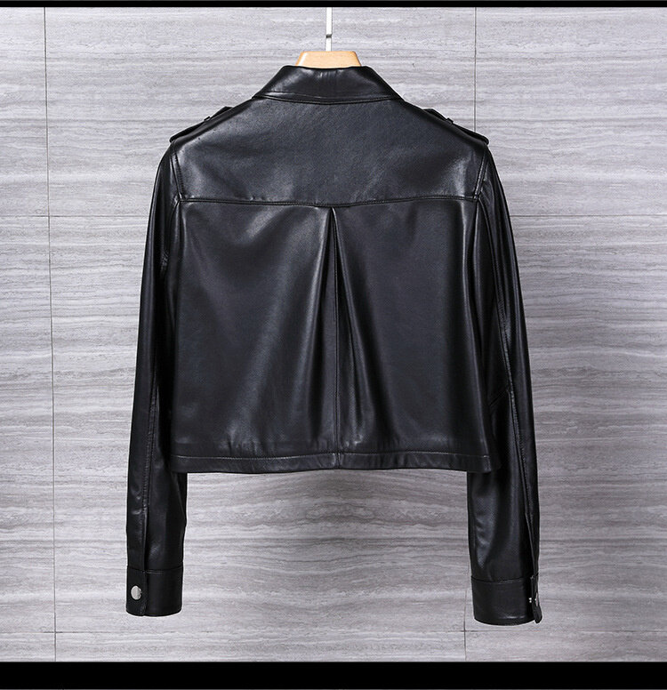 Корейская куртка из искусственной кожи, женские повседневные короткие Мотоциклетные Куртки из искусственной кожи, женская уличная одежда, шикарное пальто, новинка 2023, весна-осень