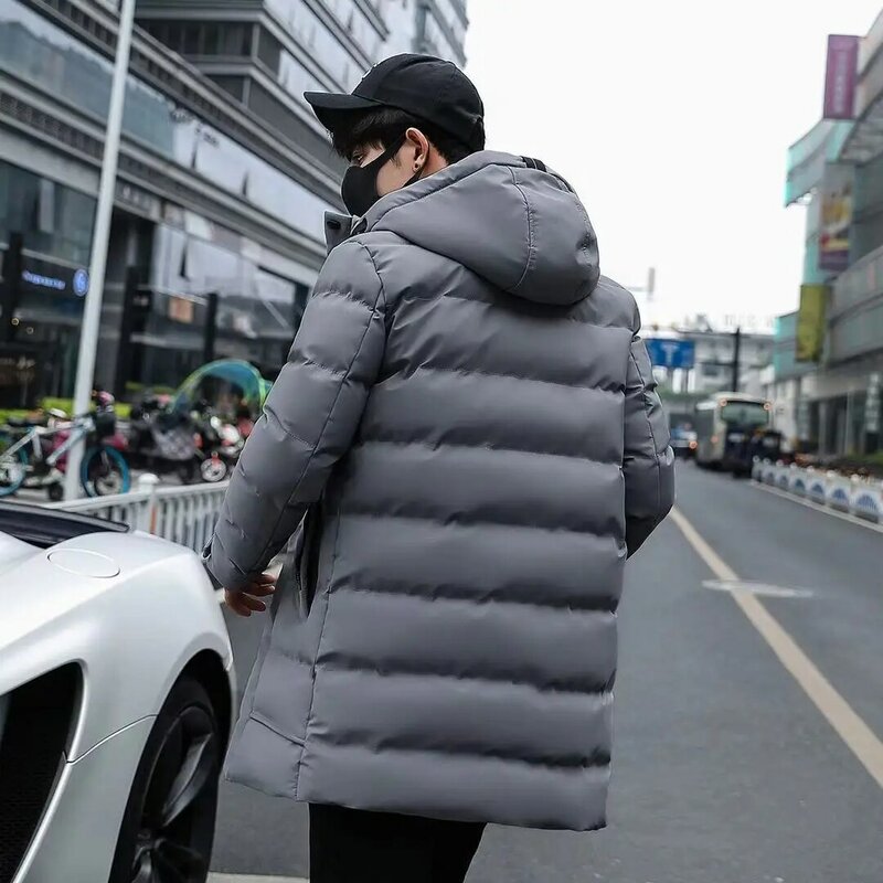 따뜻한 남성 재킷 코트 캐주얼 가을 후드 스탠드 칼라 퍼퍼 두꺼운 힙합 스트리트웨어 야외 기술 의류 재킷, 2021 겨울