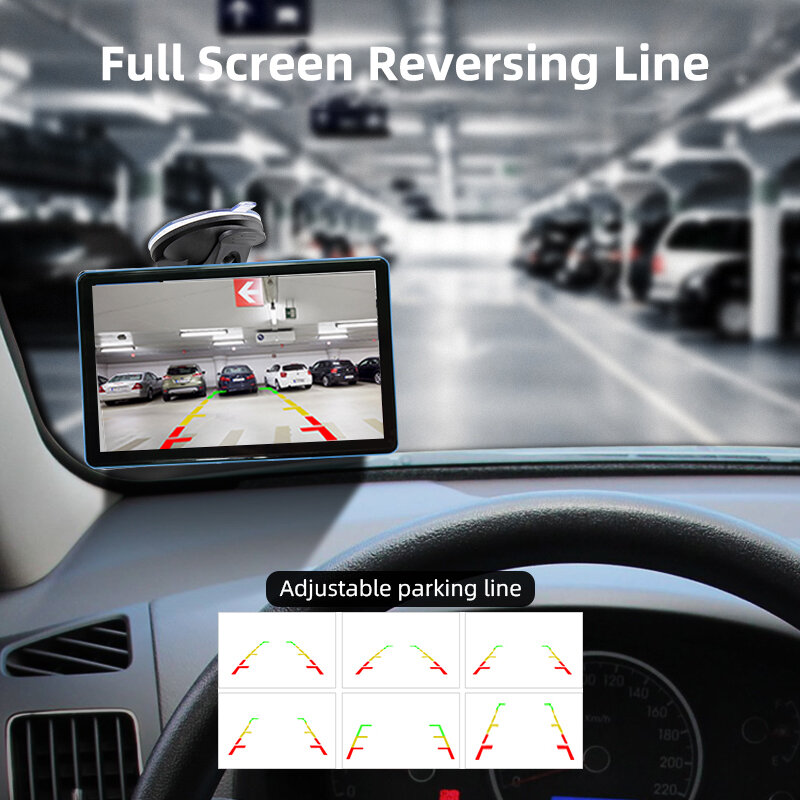 Pantalla táctil de 10,1 pulgadas, sistema de monitorización AHD para coche / autobús / camión, kit de cámara CCTV para vehículos, grabadora de aparcamiento de marcha atrás con visión nocturna en color 1080P