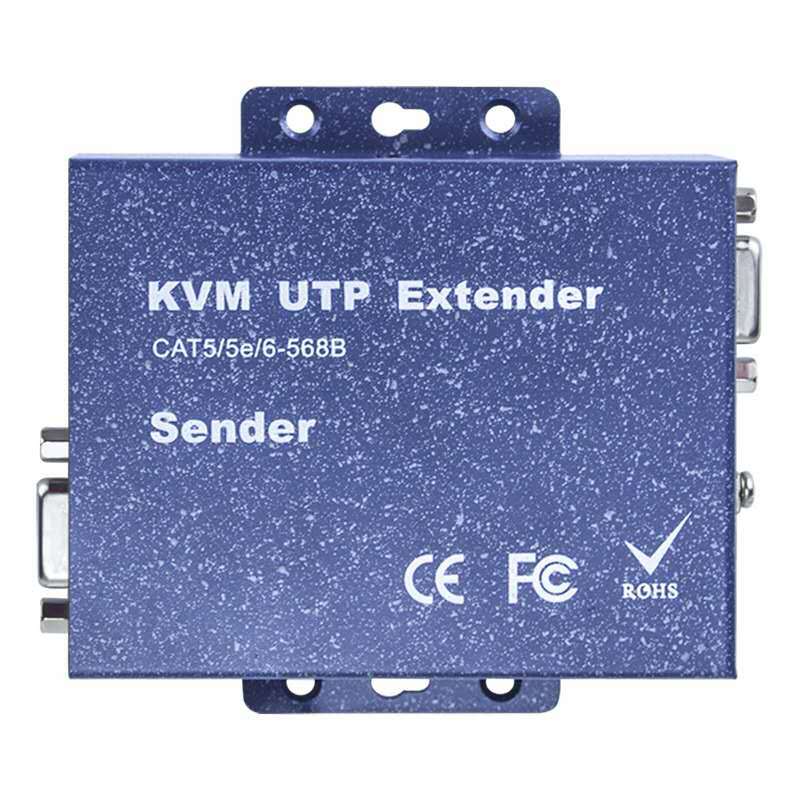 Extension VGA UTP KVM vers câble Ethernet cat5/6, 100m/200m/300m, une paire