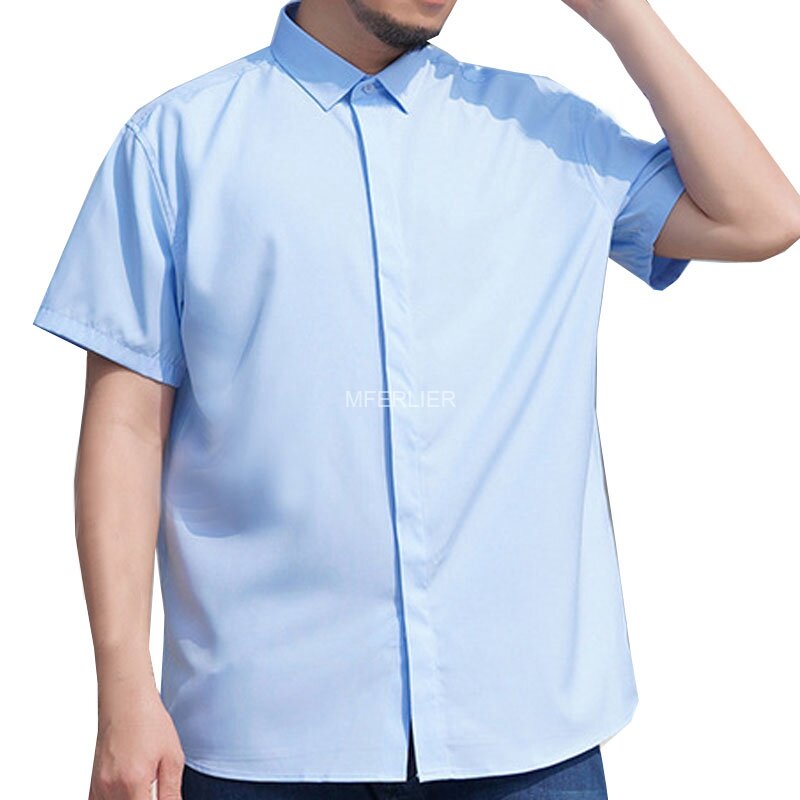 Letnia koszula męska 9XL biust 160cm 5XL 6XL 7XL 8XL biznes cienki stylowy mężczyzna Plus rozmiar koszulki
