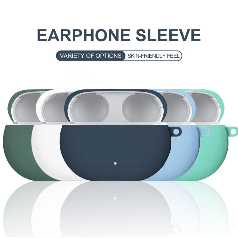 Casing Earphone Silikon untuk Casing Beats Studio Bud Sampul Pelindung Kulit untuk Casing Apple Beats Studio Bud 2021 dengan Gantungan Kunci Capa
