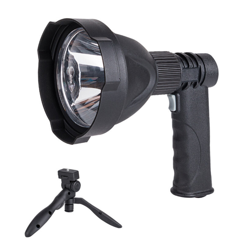 Lanterna portátil recarregável de led, 10w, acampamento, caça, ponto de luz, pode ser usada como banco de energia