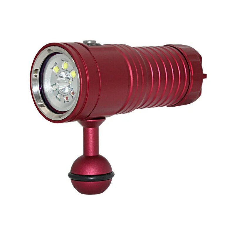 Linterna LED subacuática para buceo, lámpara táctica de 80M L2 UV para fotografía, XM-L2, resistente al agua