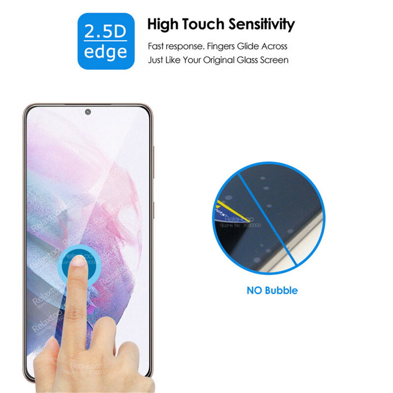 3Pcs ป้องกันสำหรับ Samsung Galaxy S21 5G กระจกนิรภัย Samsung S 21 21S FE S21FE 6.4 "หน้าจอ Protector ความปลอดภัยโทรศัพท์ฟิล์ม