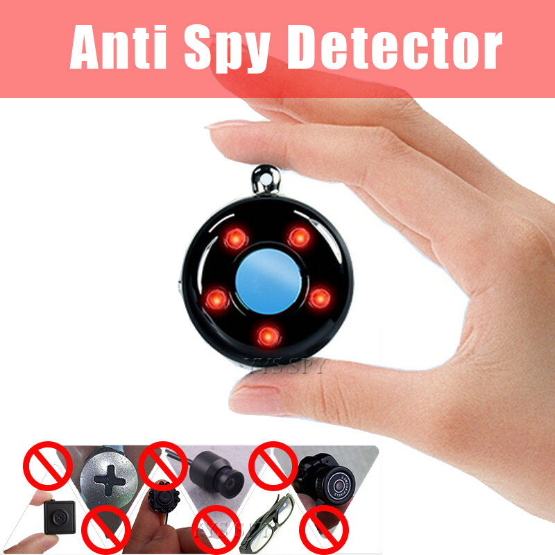 Mini K100 Travel soczewka lasera detektor przenośny anty szpieg kamera Finder wibracja anty złodziej szczery otworkowa ukryta kamera błąd skaner