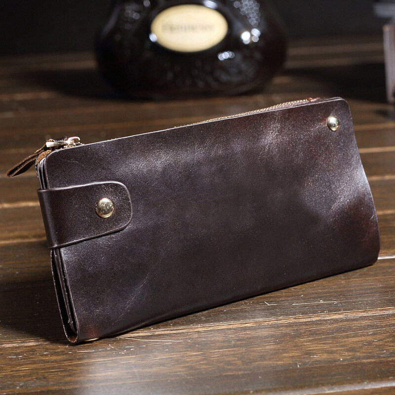 محفظة كبيرة جديدة لكل من الرجال والنساء مخلب الجلود والحبوب الكاملة متعددة الوظائف حقيبة الهاتف المحمول حقيبة المحفظة