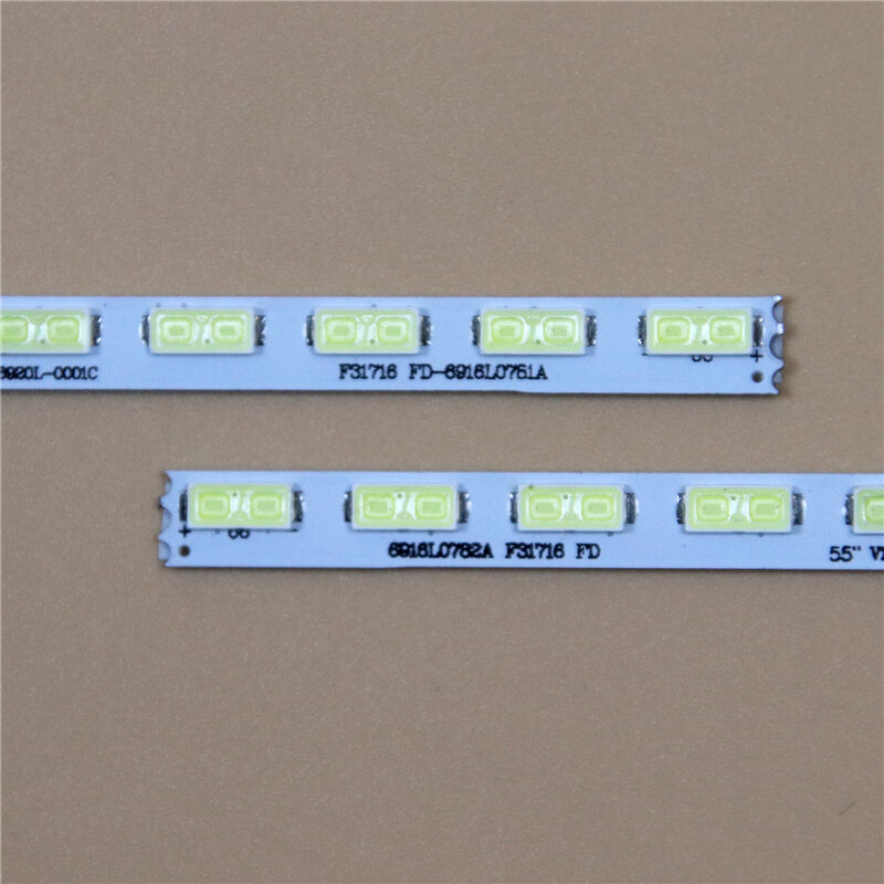 Barres de réseau de LED de TV pour LG 55LM4600 55LM5800 -UC bandes de rétroéclairage de LED, bandes de lentilles de lampes matricielles 55 "V12 Edge REV1.1 LC550EUE-SEF1