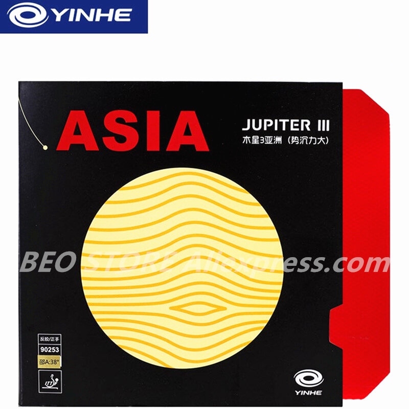 YINHE JUPITER 3 JUPITER III (Lengket, Serang & Lingkarkan, Forehand) Karet Meja Tenis Galaksi Spons Ping Pong