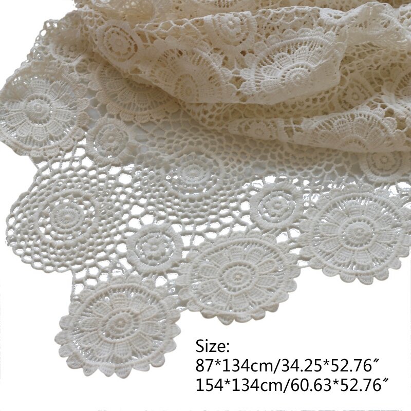 Newborn Hollow Lace Blanket Infants Photo Shooting Posing Basket Filler Backdrop Cloth Baby Toddler Photography Props