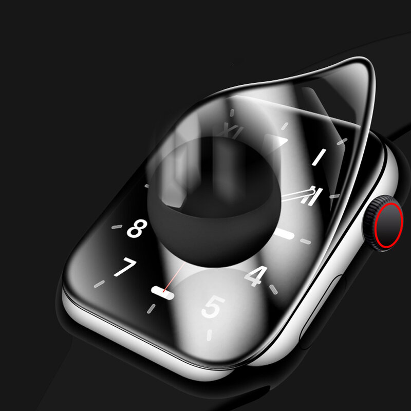 3 Buah 3D Melengkung untuk Apple Watch 7 45Mm 41Mm Pelindung Layar Film untuk Iwatch Seri 7 41Mm 45Mm Film Ultra-tipis