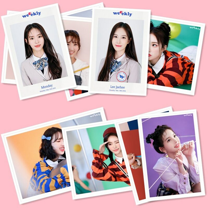 2020 Kpop weekly Polaroid Lomo fotokartka Mini 2 możemy Album HD Photocard zdjęcie plakat