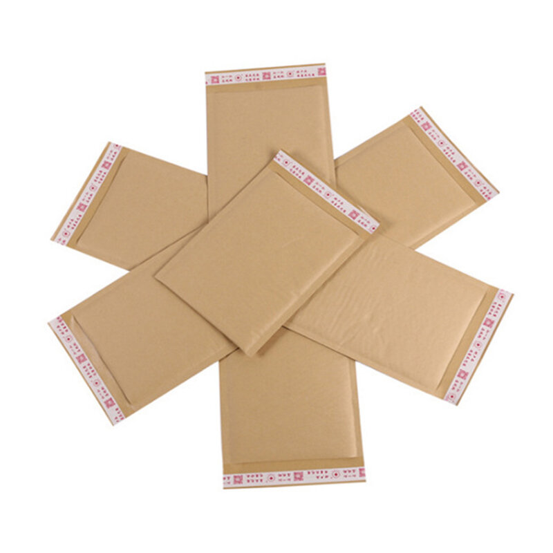 Sobres de burbujas marrones para embalaje de regalo, bolsas acolchadas con autosellado, para mensajería, 50 piezas y 11 tamaños