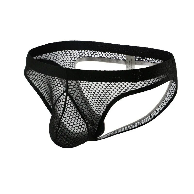 CLEVER-MENMODE Jockstrap Thong G String Sexy Men Underwear Mesh Panties Hollow Underpants Backless See Through Ropa Interior