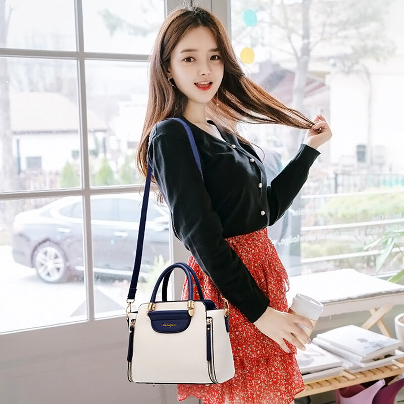 Women's bags 2023 new fashion women's bags hit color hand-held  bag Europeand the United States all-match shoulder messenger bag