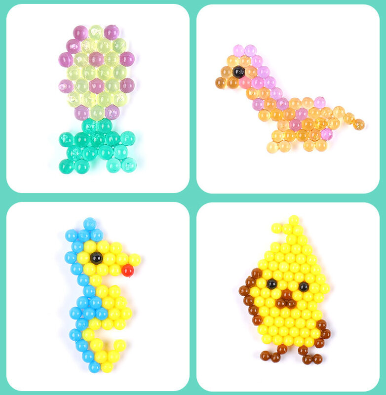 5MM Perlen Hama Beads Puzzle perline magiche perline Spray d'acqua fai da te Set giochi di palla 3D giocattoli fatti a mano per ragazze bambini