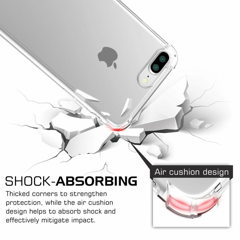 Odporny na wstrząsy silikonowy futerał na telefon iPhone 11 7 8 6 6S Plus X XR XS 12 Pro Max SE 2020 5 S Case przezroczysta ochrona tylna okładka