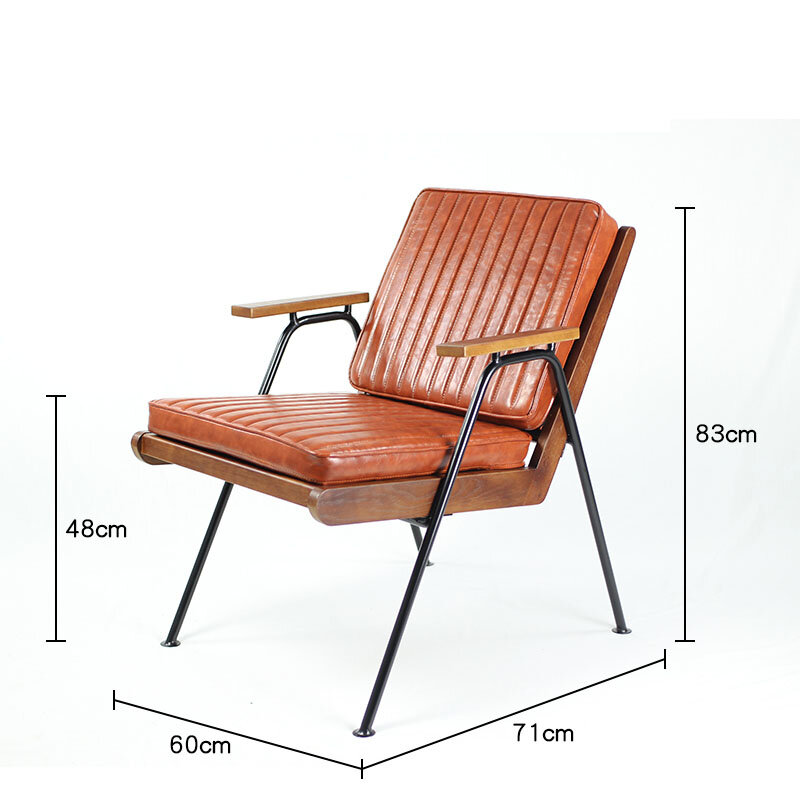 Nordic โซฟาอ่านเก้าอี้เก้าอี้โมเดิร์นเลานจ์เก้าอี้สำหรับห้องนั่งเล่นเก้าอี้หนังระเบียงเก้าอี้ห้องนอน