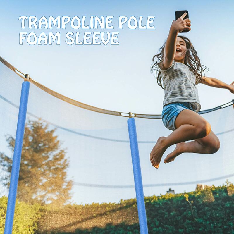 Trampolina słup pokrywa rękaw piankowy 40cm długie trampoliny słupy Paddding rura gąbka obudowa ochronna trampolina polak okładki