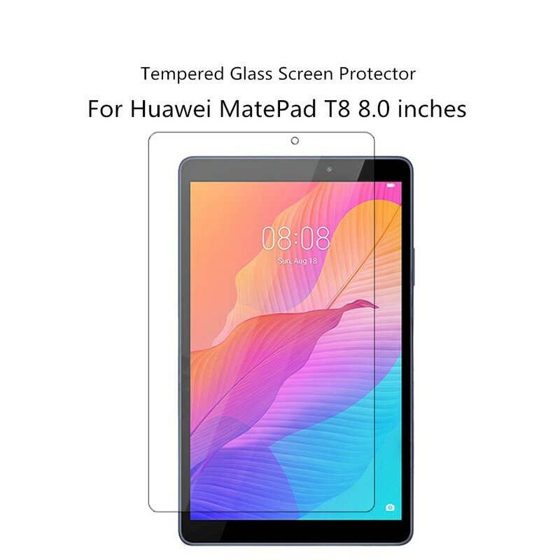 Protector de pantalla de vidrio templado para tableta, película protectora para Huawei MatePad T8 de 8,0 pulgadas, 9H T 8 2020, 8 pulgadas, para Kobe2-L03 y KOB2-L09