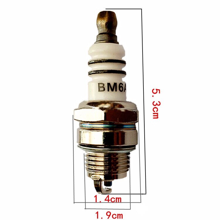 2 шт. BM6A Свеча зажигания свеча стандартные свечи зажигания BM6A маленький двигатель для 2-тактной бензопилы газонокосилка Strimmer M7/L7T/CJ8/1560