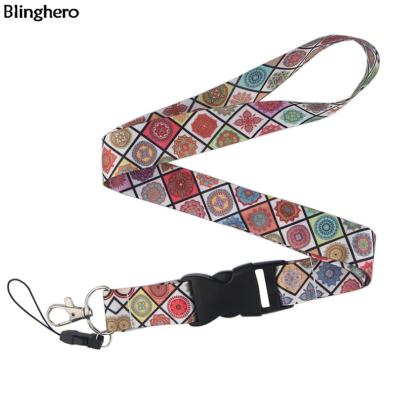 Cordón de estilo clásico Blinghero para las llaves el teléfono de los años 90 con correas para el cuello BH0186