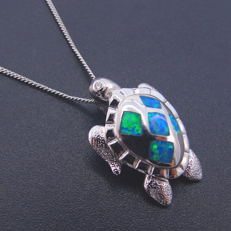 Belle tortue bleue opale de feu millénium pour cadeau