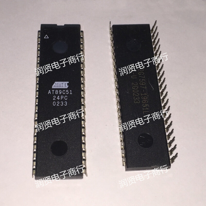 1PCS AT89C51-20PC AT89C51-24PC DIP40 아주 새로운 본래 IC 칩