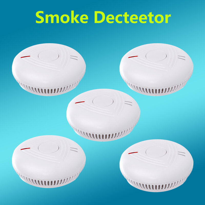 Domowy połączony alarm wykrywania dymu EN UL certyfikowany detektor ognia dymu wbudowana bateria litowa