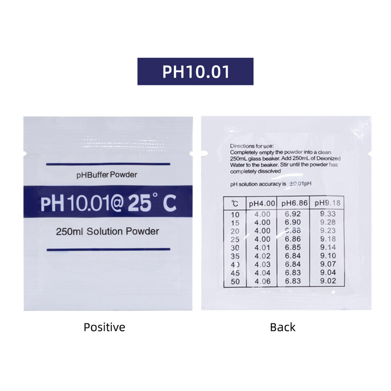 Yieryi 5 teile/los PH Puffer Pulver Ph 4.01/6,86/7.0/9.18/10,0 Messen Kalibrierung Lösung PH meter Test Kalibrierung Zubehör