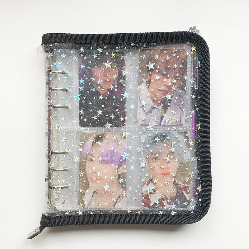 Yiwi transparenter Stern Soft PVC tragbares Fotoalbum Gelee Farbalbum für Mini & Visitenkarte Album de Fotos