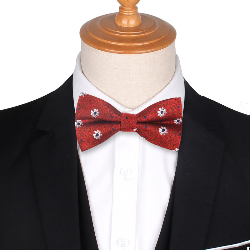 Gravata borboleta clássica masculina e feminina, gravata borboleta floral para casamento, negócios, unissex