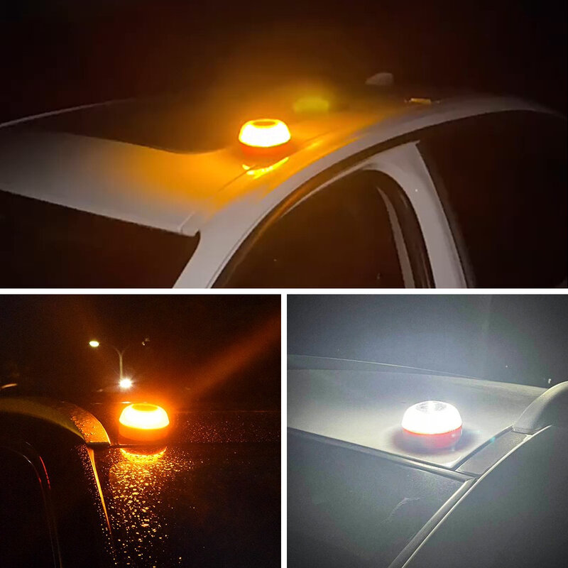Emergency Light V16 Car Emergency Beacon Light Battery Models Flashlight Magnetic Induction Strobe Light Home Safety Accessories