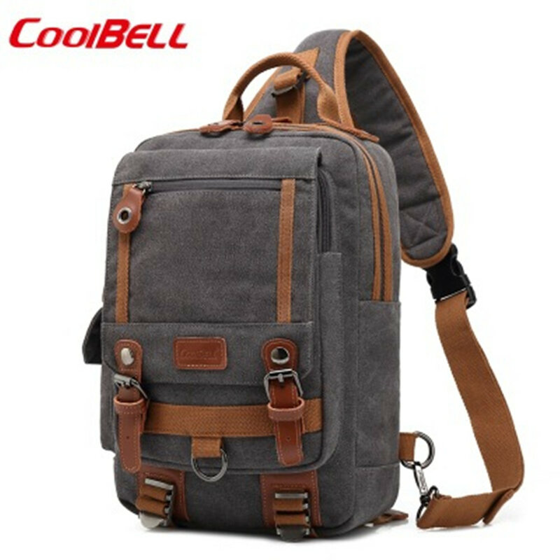COOLBELL-mochila cruzada de hombro para viaje de negocios, antirrobo, mochila de ocio para estudiantes, novedad de 2024