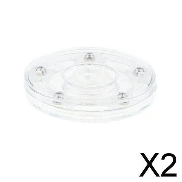 2x3'' Turntable Acrylic Rotating Display Stand for Watches Jewelries - Clear
