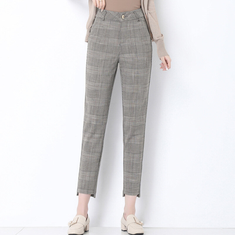 Nowa gorąca sprzedaż kobiet spodnie 2020 nowa wysoka talia w stylu Casual, letnia spodnie spodnie damskie kostki długie spodnie kobiece spodnie