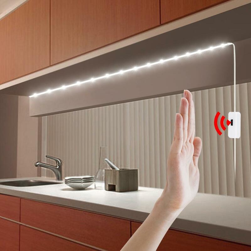 Bande lumineuse LED étanche avec capteur de mouvement et marche/arrêt, 5V DC, USB, rétro-éclairage de la télévision, de la cuisine, A1