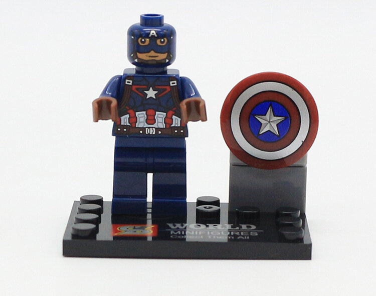 8 stücke Super Heroes Marvel Avengers Militär Action-figuren Legoings Blöcke Spielzeug Deadpool Hulk Batman Weihnachten Geschenke
