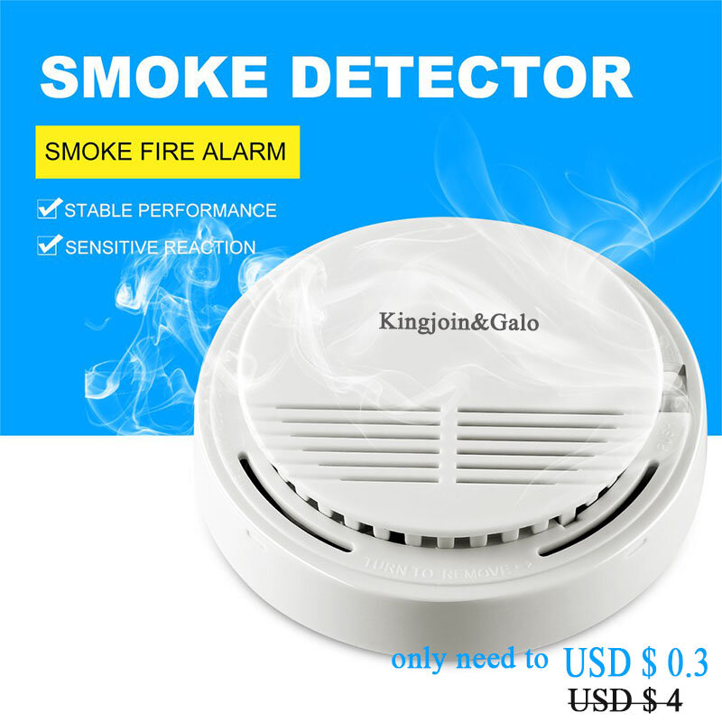 Hohe Qualität Unabhängige Alarm Rauch Feuer Empfindlichen Detektor Home Security Drahtlose Alarm Rauchmelder Sensor Feuer Ausrüstung