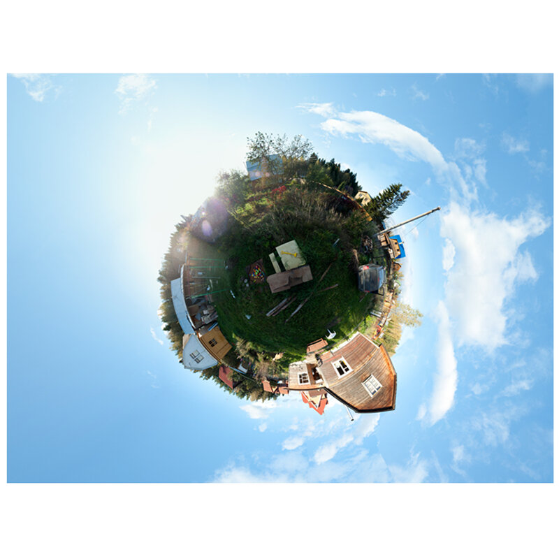 Kolorowy wydruk gobelin ścienny 360 stopni miasta i krajobrazy gobelin M988