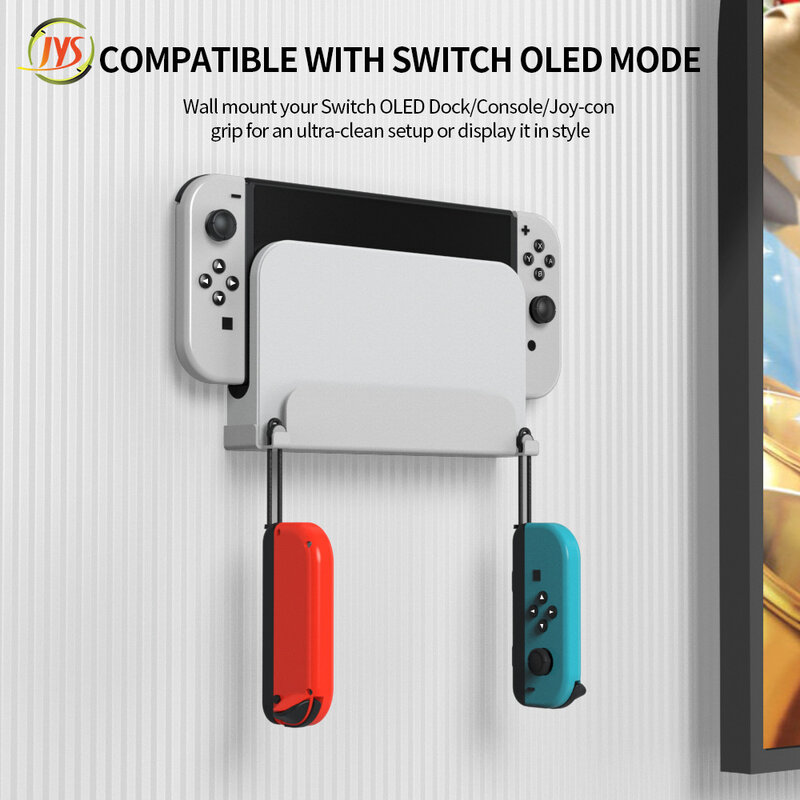 Soporte de pared para Nintendo Switch, base protectora para Nintendo Switch, OLED, accesorios de TV