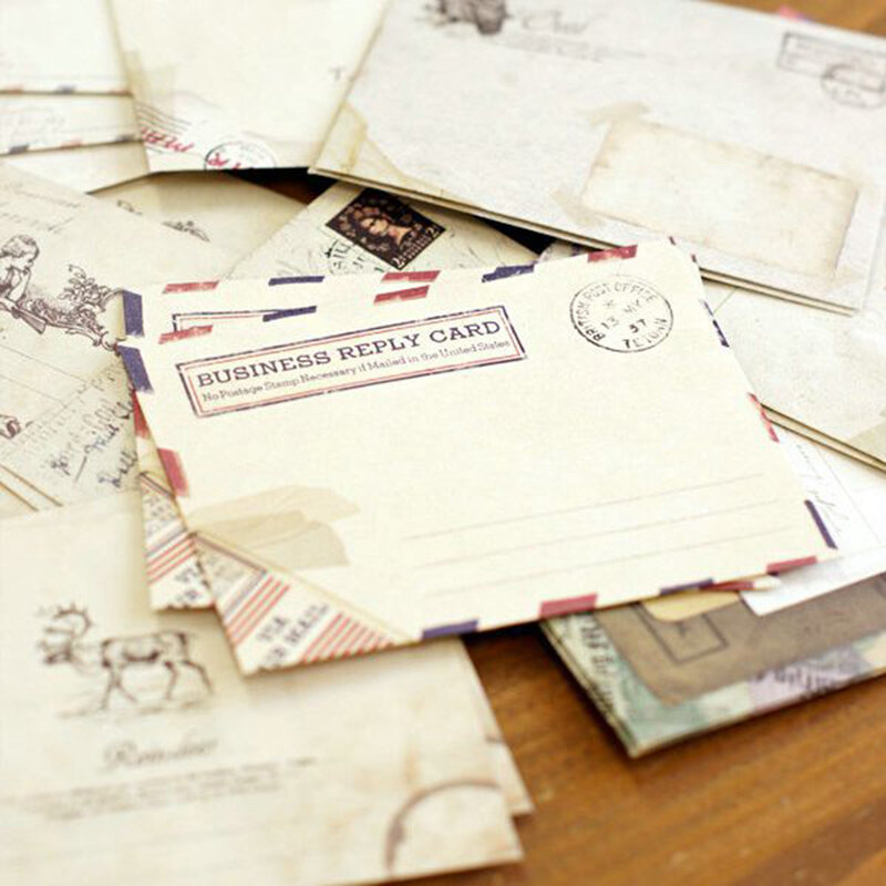 12 sztuk/partia 12 wzorów papierowych kopert śliczne Mini koperty Vintage europejski styl na Scrapbooking na karty prezent 03210