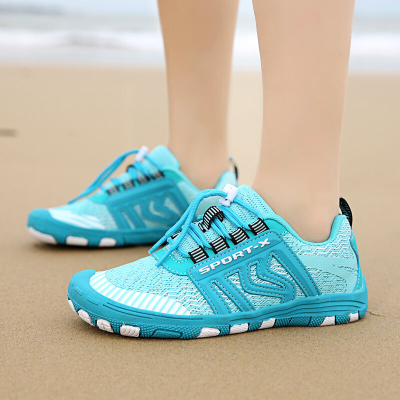 Tênis de água de malha confortável sapatos de praia anti-skid sapatos de praia aqua feminino tamanho 46 47