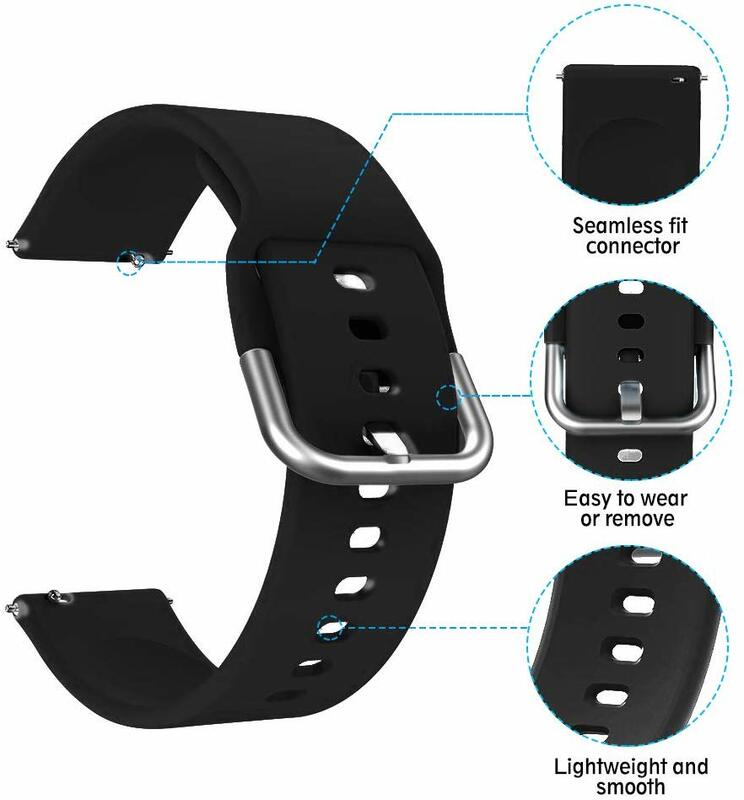 Silikon pulseira strap Für Samsung galaxy watch 46mm getriebe s3 S2 huawei watch gt 20/22mm galaxy watch aktive uhrenarmbänder