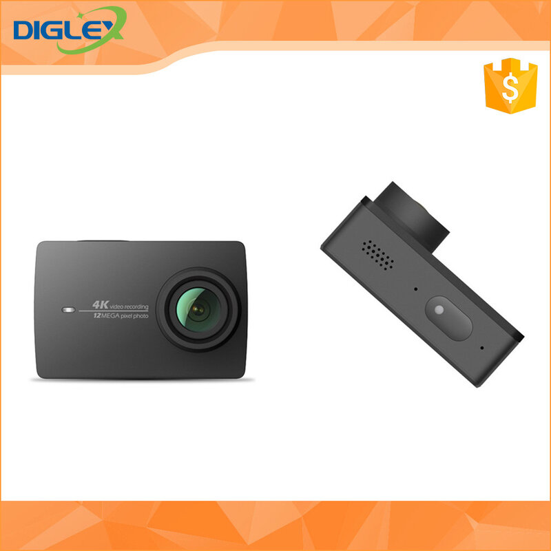 [HK Stock][공식 국제 버전] Xiaoyi YI 4K 액션 카메라 2.19 인치 Ambarella A9SE75 크기 65x42x21mm