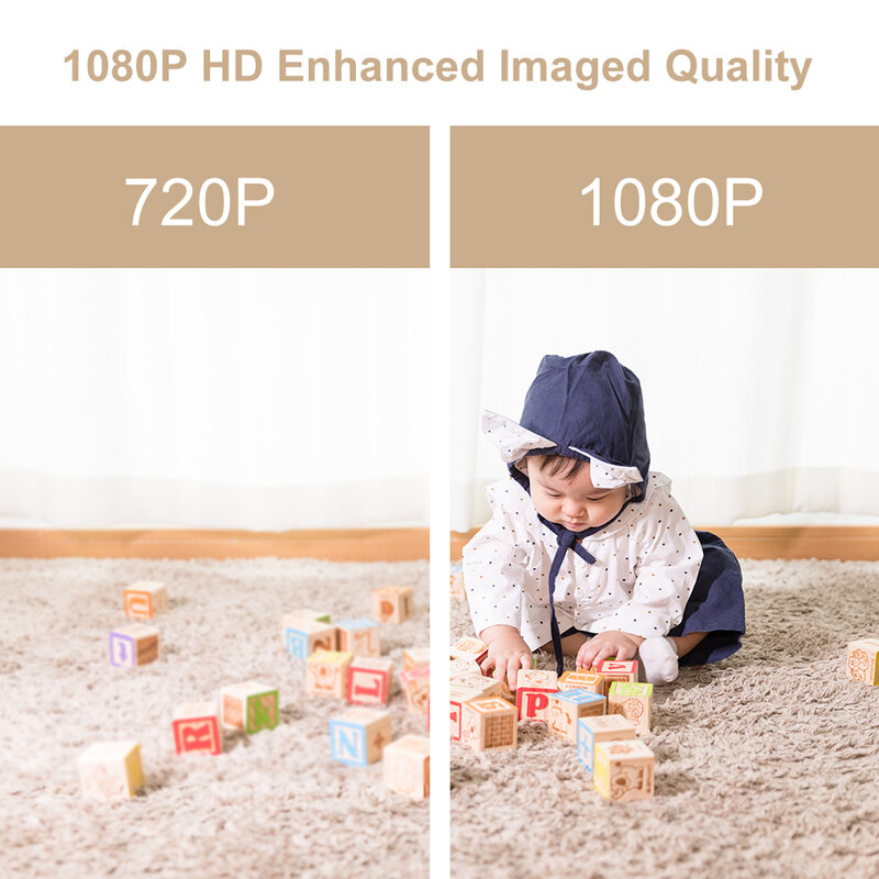 2020 WIFI 1080P IP cámara de 2 vías de Audio de visión nocturna detección de movimiento CCTV FHD ip cámaras de Interior de seguridad del hogar Monitor de bebé mascota