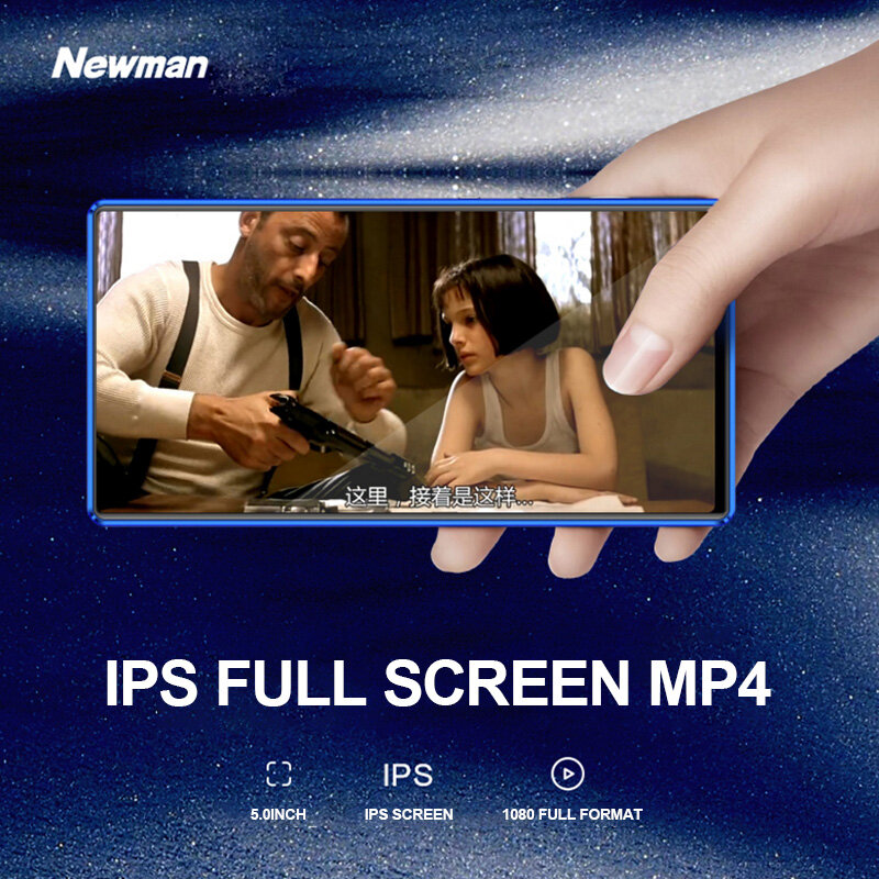 Newsmy A1 MP3 MP4 MP5 полный сенсорный экран 5,0 дюймов 8 Гб памяти APE FLAC WAV электронная книга читатель Loseless видео музыкальный плеер