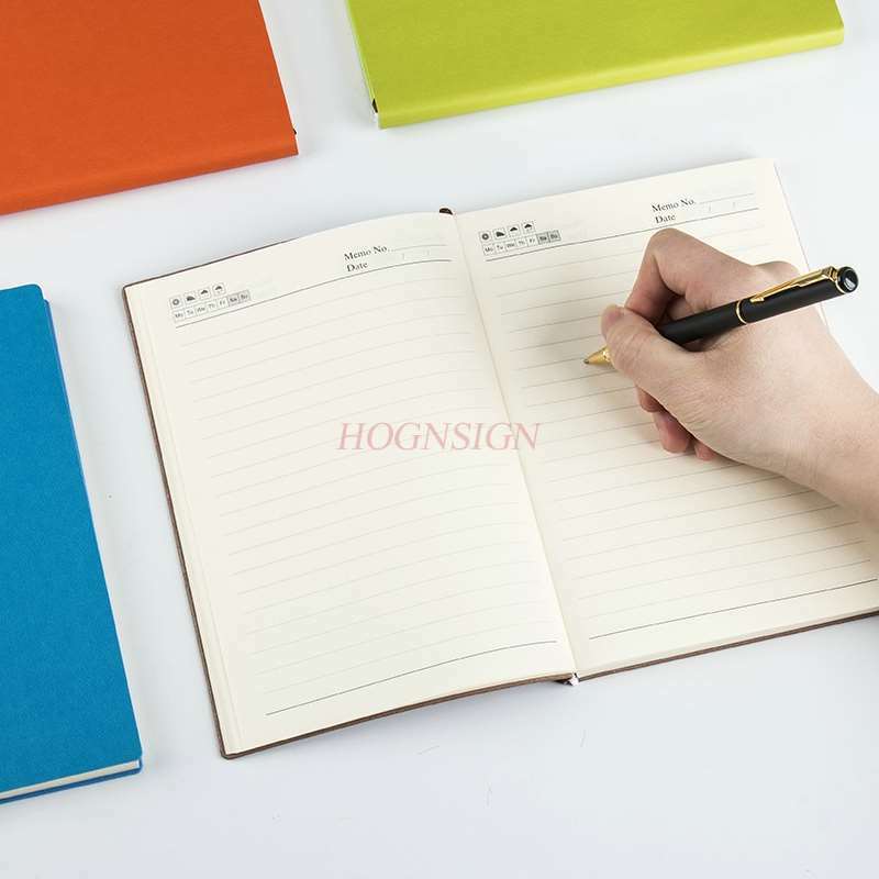 Notepad Business Notebook Kantoorbenodigdheden A5 Soft Leder Lederen Dagboek