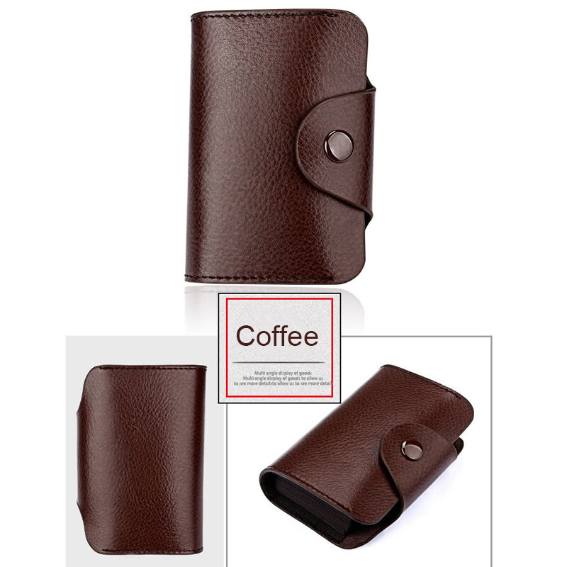 DIENQI-Porte-cartes en cuir véritable pour homme et femme, portefeuille à trois volets, mini moraillon, petit porte-monnaie, 2021